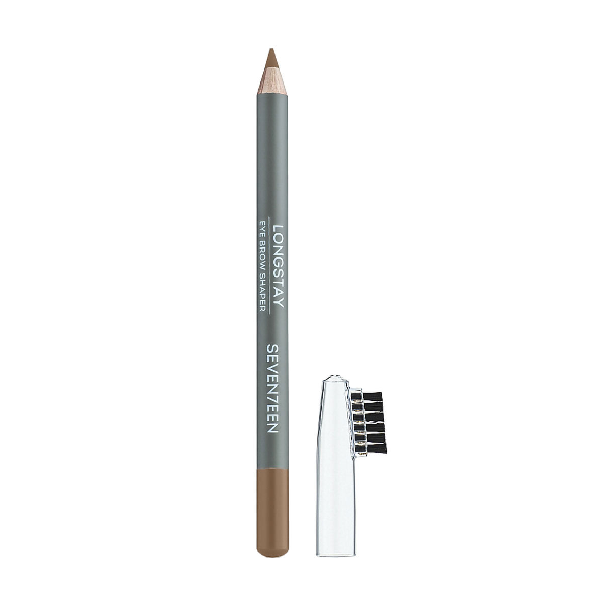 Олівець для брів Seventeen Longstay Eyebrow Shaper з щіточкою, 8 Almond, 1.14 г